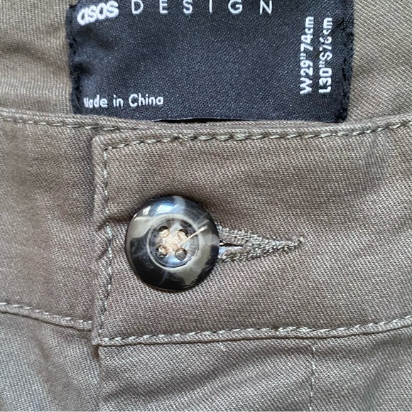 ASOS Men’s Grey Chino Pants Size 29 X 30 - Picture 4 of 8